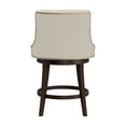 thumbnail image 6 of Hillsdale Halbrooke 25 Wood Contemporary Counter Stool in Brown/Cream, 6 of 12