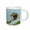 White, variant on 3drose, Usa, Texas, Hidalgo County. Crested Caracara Taking Flight., 11oz Two-tone Yellow Mug