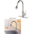 thumbnail image 1 of Brushed Nickel Kitchen Faucet with Pull Down Sprayer, Kitchen Faucet, Kitchen Sink Faucet, Perfect Commercial Modern Faucet for Kitchen Sink (Brushed, 1 of 3