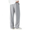 thumbnail image 3 of Garbnen Men's Sweatpants Drawstring Wide Leg Men Trousers Loose Fit Spring Summer Outdoor Men Lounge Pants with Pockets, 3 of 3