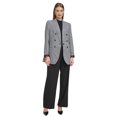 thumbnail image 1 of DKNY Womens Micro Check Double Breasted Blazer Jacket, Black, 10, 1 of 1