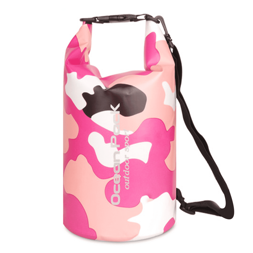 10L Durable Camo PVC Waterproof Dry Bag Sack for Kayaking Camping Rafting Travel 