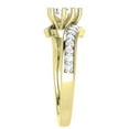 thumbnail image 3 of Dazzlingrock Collection 1.00 Carat (ctw) 14K Round Diamond Two Stone Bridal Engagement Ring 1 CT, Yellow Gold, Size 4, 3 of 4