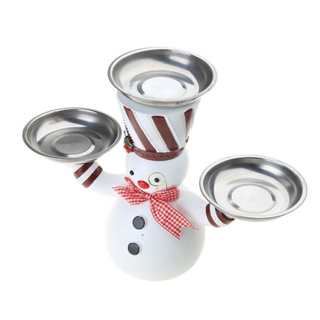 

CIYISON Christmas Snowman Treats Holder Cupcake Dessert Stand for Living Room Kitchen