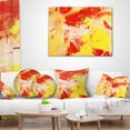 thumbnail image 4 of Designart Yellow and Red Abstract Art - Abstract Throw Pillow - 16x16, 4 of 5