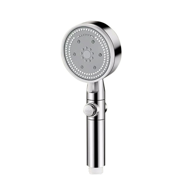 Pressurized Eight - Speed Water Shower Head - Powerful Supercharging, Multi - Gear Water Modes, Water - Saving, Durable ABS Material