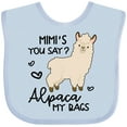 thumbnail image 3 of Inktastic Mimi's You Say Alpaca My Bags Boys or Girls Baby Bib, 3 of 4