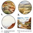 thumbnail image 3 of Designart "Oasis Impasto Mexico Cactus wall art II" Landscapes Wall Art Print, 3 of 5