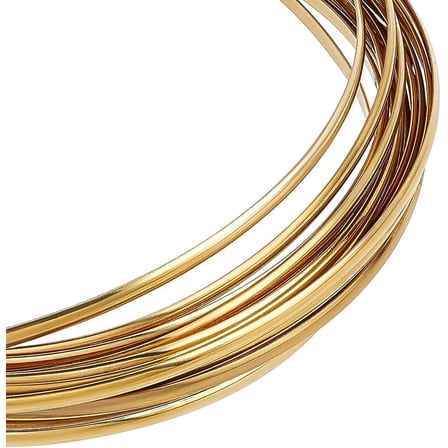 Half Round Brass Wire for Jewelry Making Raw(Unplated) 3x1mm