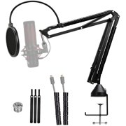 Quadcast Boom Arm with Pop Filter - Advanced rophone Arm Compatible with HyperX QuadCast rophone,