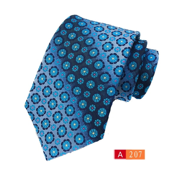 Men’s Bright Color Necktie Floral Paisley Striped Pattern Ties Wedding Party