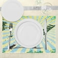 thumbnail image 3 of Ambesonne Green Place Mats Set of 4, Grunge Baseball Pop Art, Standard Size, Green Yellow, 3 of 6