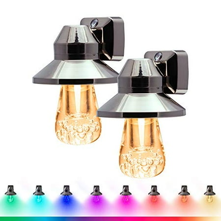 

GE LED Vintage Night Light Color-Changing Brushed Nickel 2-Pack - 58615