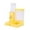 yellow, variant on Almencla Hamster Water Bottle Automatic Feeder with Food Container Waterer Stand No Drip 2 in 1 for Home Terrace Living Room Courtyard gray