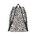 thumbnail image 3 of Balery Heart Leopard Vintage Canvas Backpack for Men and Women - Large Capacity, Durable Travel Laptop Bag for School, Work, Hiking, and Outdoor Activities, 3 of 7