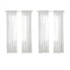 thumbnail image 2 of Cortinas transparentes blancas para ventana, 90 pulgadas de largo, 4 paneles, cortinas transparentes blancas, panel básico con bolsillo para varilla, 2 of 8