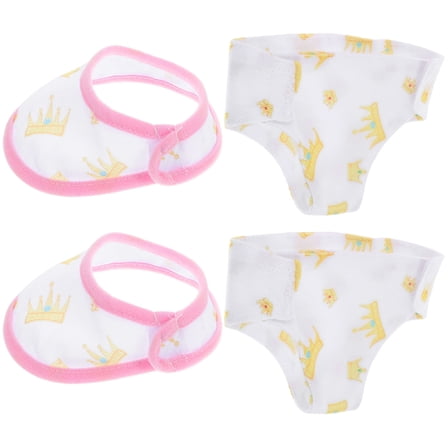 STRANDCHIC Doll Underwear 2 Sets Multi-Color Soft Fabric Keeps Dolls Clean and