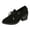 c-Black, variant on Women's Fashion Dress Pumps Point Toe Lace up Chunky Block High Heeled Oxford Work Business Leather Loafer Heels Shoes b-Black Size 9