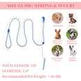 thumbnail image 5 of Unique Bargains Slip for Dogs 5FT No-Pull Dog Leash with Comfortable Rope Design Heavy Duty Training for Small Medium Dogs Blue, 5 of 6