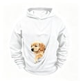 thumbnail image 5 of Kids Pet Pouch Hoodie Boys Oversized Cat Hoodies with Large Kangaroo Pouch Solid Color Long Sleeve Sweatshirts, 5 of 10