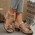 thumbnail image 6 of longantii Orthopedic Casual Sandals for Women Arch Support Summer Flat Sandals Wide Non Slip Slip on Beach Slippers Soft 2026 New Foam Shoes Beige, 6 of 6