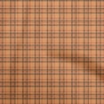 thumbnail image 1 of oneOone Rayon Orange Fabric Check Craft Projects Decor Fabric Printed By The Yard 56 Inch Wide, 1 of 4