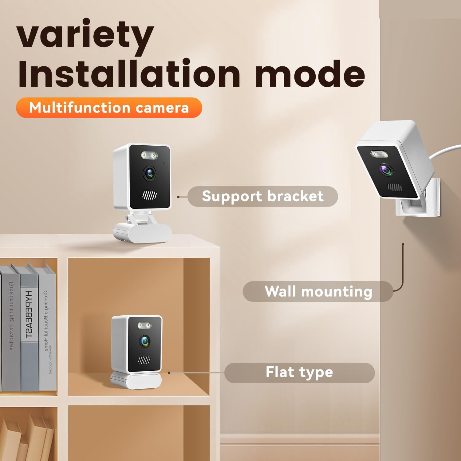 Indoor Security Camera for Baby Monitor, 5MP Home Security Camera with Phone App, Window cameras for home security, Motion Detection, 2-Way Audio, 2.4ghz WiFi, Night Vision