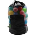 thumbnail image 1 of Bolsa grande de malla para juguetes de playa, correa de hombro ajustable, cordón ajustable, bolsa para juguetes de playa para niños., 1 of 5