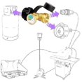 thumbnail image 2 of Propane Tank Gauge Level Indicator, Leak Detector, Gas Pressure Meter For Rv ,with Type 1 Connectio, 2 of 5