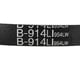 thumbnail image 4 of Correa de transmisión de goma negra Uxcell B914/B36 Drive V Belt Inner Girth 1 pieza, 4 of 5