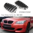 thumbnail image 3 of Car Front Bumper Hood Grill Kidney Grille for BMW 5 Series E60 2004-2010 51712155446 51712155447, 3 of 5