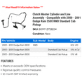 thumbnail image 2 of Clutch Master Cylinder and Line Assembly - Compatible with 2000 - 2001 Dodge Ram 3500 RWD Standard Cab Pickup, 2 of 2