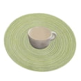 thumbnail image 2 of Green Round Placemats, Round Woven Placemats Green Placemats, Straw Placemats, 5 Inch Round Green Placemats, Heat Resistant Woven Round Placemats, Green Boho Placemats For Party And Everyday Use, 2 of 6