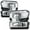 Chrome/Clear - Clear Corner, variant on M-AUTO Headlight Assembly for 19 00 21 Chevrolet Silverado 1500, 2022 1500 LTD Truck, Black Housing Clear Lens Clear Corner