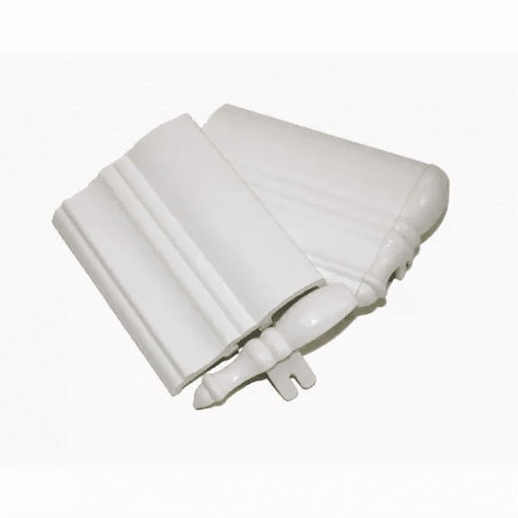 Style Selections TrimHome 2-Piece Deluxe Crown White Valance Returns, 24 Count