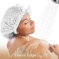 thumbnail image 3 of Yanibest Shower Cap for Women Reusable Waterproof, Adjustable Non-Slip Shower Hair Cap, 3 of 9