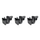 thumbnail image 1 of Soidarity Portavasos para cochecito, portavasos universal, estante de almacenamiento para botellas de bebidas, jaula de plástico, organizador de 2 en 1 negro 3piezas Soidarity CBP229239, 1 of 6