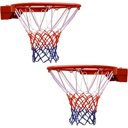 THUNDERBAY Reinforced Heavy Duty Breakaway Wall Mounted Basketball Rim,18 inch Double Spring Flex Standard Rim