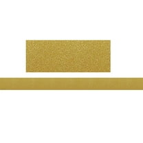 Teacher Created Resources TCR5627 Straight Border Trim 3" x 35' Gold Shimmer