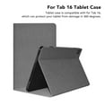 thumbnail image 3 of Etui Tablette pour Tab 16, Multi Angle Folio PU Cuir Stand Coque Cas, Tablette Design Étanche Housse de Protection pour Tab 16, 3 of 8