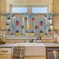thumbnail image 2 of Yayeee Kitchen Curtains Tier Set of 2 Light Filtering 57"x24" Over Sink Window Panels, Cute Acorns Pattern, 2 of 7