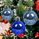thumbnail image 4 of Adornos navideños de plástico irrompible de 91 cm | Paquete de 16 bolas colgantes perladas en rojo, azul y rosa | Decoración navideña para interiores y exteriores, ideal para el hogar y fiestas, 4 of 7