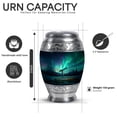 thumbnail image 2 of Yatskia Telescope Northern Lights Small Urns for Human Ashes Keepsake, Little Funeral Urn for Ashes for Women, Mini Memorial Urns for Human Ash Adult Man, (Monar Pack of 1, 3 Inch), 2 of 8