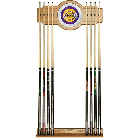 Los Angeles Lakers Nba Billiard Cue Rack With Mirror