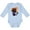 AE-Light Blue, variant on Halloween Cat, Cute Cat, Black Cat, Witch Hat Boys or Girls Long Sleeve Baby Bodysuit