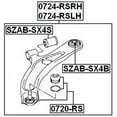 thumbnail image 2 of Febest FRONT BUSHING, FRONT CONTROL ARM # SZAB-SX4S OEM 45261-79J00, 2 of 2