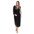 thumbnail image 3 of Turquaz Lightweight Kimono robes for Women Cotton Soft Knit robe, Long V-Neck Robes For Female Sleepwear Loungewear, 3 of 3