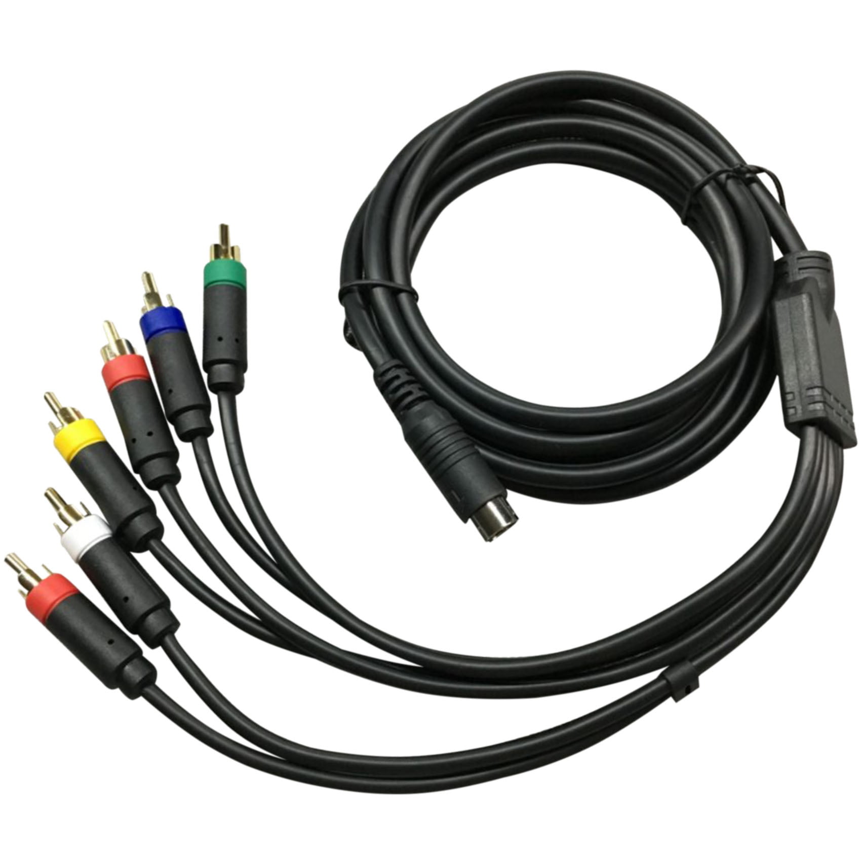 RGB/ RCA Composite Cable, Color Monitor Special Line for Saturn Red Blue Green RGB+Sync Video