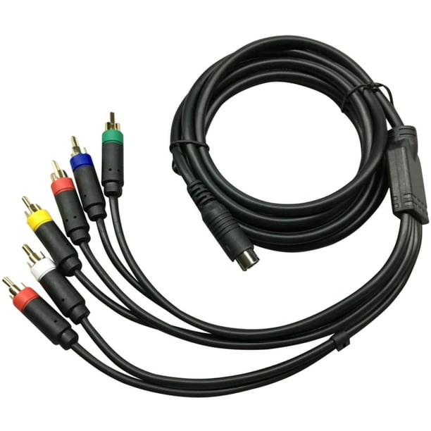 RGB/ RCA Composite Cable, Color Monitor Special Line for Saturn Red