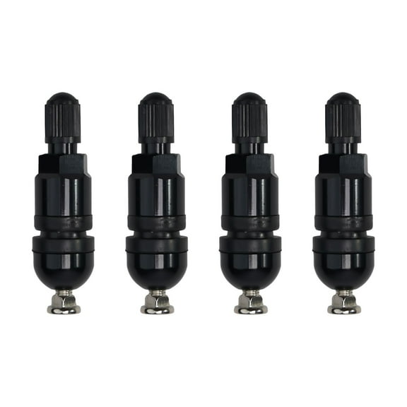 4PCS Tpms Tire Pressure Sensor Valve Stem Repair Kit for Bmw 5 Series Black